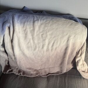 Simply Vera Vera Wang Ombre Crewneck Sweater in Lavender and Cream